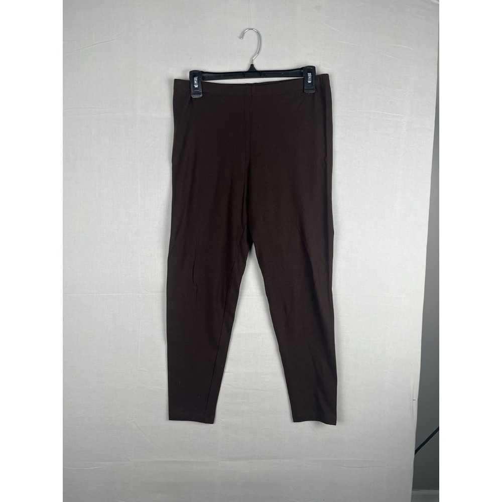 Simply Vera Vera Wang Womens Leggings Size L Brown Stretch Pants Trousers